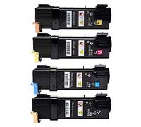 ouguan® Compatible Cartuchos de tóner para DELL 2130 2130 N 2130 cn 2135 2135 CN Impresora, Color 1 Noir/1Cyan/1Magenta/1Jaune