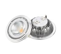 OUHFCASN 1 bombilla LED regulable for exteriores, 18 W, AR111, focos G53/GU10, luz LED empotrada de 18 W, 3000-6000 K Para iluminación comercial e industrial(Natural White)