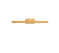 OUHFCASN Lámpara de pared de madera natural Lámpara de espejo de baño de madera maciza negra Aplique de luz LED giratorio Lámpara de exhibición de arte(Model2)