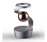 OUHKDM Juguete de Escritorio levitante, giroscopio antigravedad con Bola Flotante con Base, decoración cinética de Oficina ejecutiva, Alivio del estrés del TDAH, Dispositivo de Enfoque(Gray)