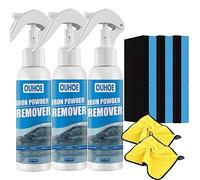 OUHOE Iron Powder Remover, Car Rust Removal Spray for Car, Rust Inhibitor Derusting Spray, for Rust Removal of Various Metal Automobile (3p-100ml)