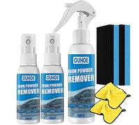 OUHOE Iron Powder Remover, Car Rust Removal Spray for Car, Rust Inhibitor Derusting Spray, for Rust Removal of Various Metal Automobile (3p-30ml+100ml)