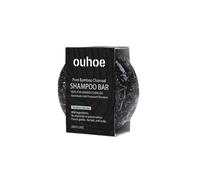 OUHOE Organic Bamboo Charcoal Shampoo Bar, Deep Cleansing Scalp Strong And Strong Hair Nourishing Re