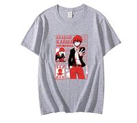 OUHZNUX Camisetas Hombre Assassination Classroom Klassieke Camiseta Vrouwen Mannen Grappige Cartoon Karma Akabane Grafische Camisetas Nagisa Shiota Camiseta Anime Cosplayt Camiseta Tops Xs-4Xl