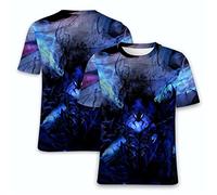 OUHZNUX Camisetas Solo Leveling Anime, Solo Leveling Manga Sung Jinwoo tee Unisex Impresión 3D Manga Corta Cosplay Chicos Todo-Fósforo Camisetas XXS-XXL