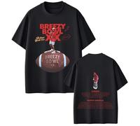 OUHZNUX Rapero Chris Brown Manga Corta Breezy Bowl XX Tour 2025 T-Shirt Moda Rap Pop Música Camiseta Hombres Mujeres Hip Hop Retro Camisetas XXS-4XL-Black||m