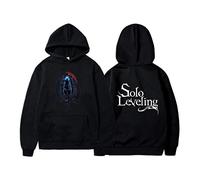 OUHZNUX Solo Leveling Unisex Sudadera con Capucha Sung Jin-Woo E Igris Sudadera con Capucha Manhwa Sudadera con Capucha Regalo Solo Leveling Subir De Nivel Regalo XXS-XXL
