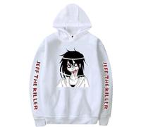 OUHZNUX Sudadera con Capucha De Anime Jeff The Killer Sudadera con Capucha Divertida Hip Hop Sudadera Gráfica Streetwear Harajuku Chándal Poleron Hombre Ropa De Gran Tamaño XS-3XL-Black||XS
