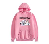 OUHZNUX Sudadera con Capucha Greys Anatomy 2D Printed American TV Sweater Sudadera con Capucha Divertida para Hombres Y Mujeres Sudadera con Capucha para Adultos Sudadera con Cuello Redondo Suelto