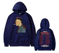 OUHZNUX Sudadera con Capucha Hombres Zach Bryan Imprimir Regular Otoño Lana Sudadera con Capucha Ropa De Manga Larga Calle Moda Pullover Ropa Deportiva XS-3XL-Dark Blue||s