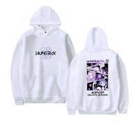 OUHZNUX Sudadera con Capucha K-Pop De-Mon H-Hunters Anime Print Sudadera Unisex Vintage Moda Manga Larga Casual Graphic Pullover Hoodie XXS-4XL-White||XX_s