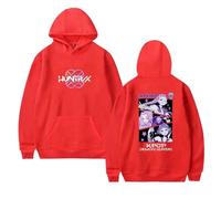 OUHZNUX Sudadera con Capucha K-Pop De-Mon H-Hunters Anime Print Sudadera Unisex Vintage Moda Manga Larga Casual Graphic Pullover Hoodie XXS-4XL-Red||s