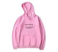 OUHZNUX Sudadera Greys Anatomy con Capucha Y Cuello Redondo 2D ECG Printed Pullover Hooded Fashion Mens and Womens Winter Pullovers