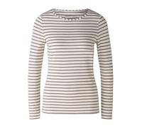 OUI Camiseta 'Sumiko' marrón / offwhite M EUR