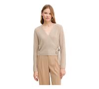 Oui - Cárdigan de pico - Knitwear - Mujer - Beige - M -