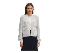 Oui - Cárdigan de punto con bolsillos - Knitwear - Mujer - Gris - L -