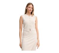 Oui - Chaleco de punto - Jackets - Mujer - Beige - M -