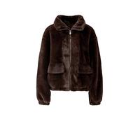 OUÍ Chaqueta de efecto pelo marrón | 36