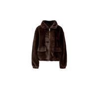 OUÍ Chaqueta de efecto pelo marrón | 36