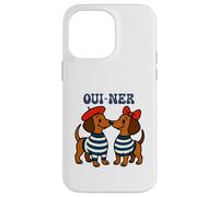 Oui Ner Perro Dachshunds En Boina Bow Dachshund Wiener Ween Carcasa para iPhone 14 Pro Max