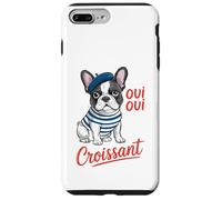 Oui Oui Croissant French Bulldog Beret Funny Carcasa para iPhone 7 Plus/8 Plus