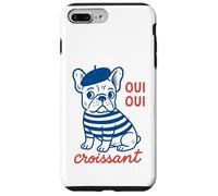 Oui Oui Croissant French Bulldog Beret Funny Carcasa para iPhone 7 Plus/8 Plus