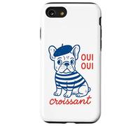 Oui Oui Croissant French Bulldog Beret Funny Carcasa para iPhone SE (2020) / 7 / 8