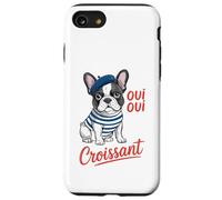 Oui Oui Croissant French Bulldog Beret Funny Carcasa para iPhone SE (2020) / 7 / 8