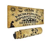 Ouija - Alfombrilla de ratón para teclado y ratón con diseño de corazón, diseño vintage, tamaño XL, con borde cosido, suela de goma para oficina en casa (31.5 x 11.8 pulgadas)