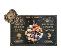 Ouija Spirit Board - Tablero de adivinación de mensajes de madera, Planchette con números | Juego de herramientas de guía de decoración espiritual con energía mística para salas de meditación de yoga