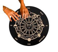Ouija Spirit Board - Tablero de péndulo para adivinación | Péndulo de tablero espiritual | Tomador de decisiones de madera | Tableros de mensajes con letras | Juego de decoraciones espirituales para
