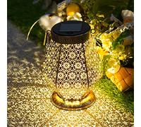 OUILA Farolillo solar para exteriores, lámparas solares LED para decoración de jardín, IP65, resistentes al agua, lámparas solares de jardín para exteriores, jardín, balcón, exterior, terrazas, etc