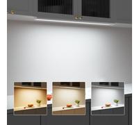 OUILA - Lámpara de armario led recargable de 60 cm, regulable, para interior, inalámbrica, con sensor de movimiento, luz de 3000K/4000K/6500K, para armarios, pasillos, escaleras y cocinas