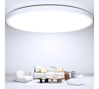 OUILA Lámpara de Techo Ø30cm 2400LM 6500K Blanco Frio, Plafón Led Redondo 24W Luz Moderna LED Techo Para Oficina Cocina Comedor Balcón Baño Dormitorio Sala de Estar
