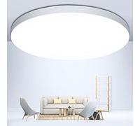 OUILA - Lámpara de techo LED, lámpara de techo de 24 W, 2000 lm, 6500 K, techo de baño, IP44, diámetro de 28 cm, aplicable a baño, dormitorio, cocina, sala de estar, balcón