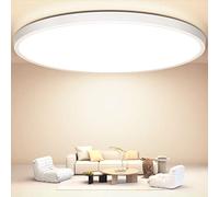 OUILA Lampara Techo Ø30cm 2400lm 4000K Luz Blanco Plafon Led Techo Redondo 24W Plafones Para Techo Moderna Lampara Salon Techo Cocina Sala de Estar Comedor Balcón Pasillo