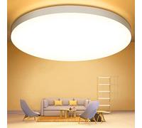 OUILA Plafon LED Techo, 24W 2000LM 3000K Lampara Techo, IP44 Ø28cm Plafones para Techo Led Lampara Led Techo Dormitorio Cocina Pasillo Baño Sala