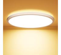 OUILA Plafon LED Techo Redondo Lámpara de Techo 3000K Luz Calida Ø22CM 18W 1600LM Luz de Techo Moderna Lamparas Techo Cocina, Baño, Pasillo, Entrada, Trastero