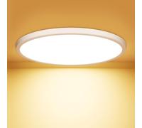 OUILA Plafon LED Techo Redondo Lámpara de Techo 3000K Luz Calida Ø22CM 18W 1600LM Luz de Techo Moderna Lamparas Techo Cocina, Baño, Pasillo, Entrada, Trastero