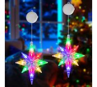 OUILA RGB Luces Navidad a Pilas, Estrella Belén Con Temporizador, Adornos Para Ventanas, Árbol Interior, Decoración 2024 (RGB)