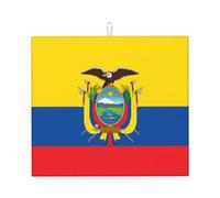 OUInbvv Alfombrilla absorbente antideslizante de doble cara para encimera de cocina, diseño de bandera de Ecuador para decoración de protección de electrodomésticos