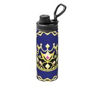 OUInbvv Fantasy Tiara - Botella de agua deportiva portátil con tapa de bloqueo con bisagras a prueba de fugas, adecuada para exteriores, viajes e hidratación de campamento