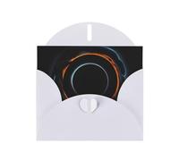 OUInbvv Mysterious Cosmic Black Holes - Tarjetas de felicitación de papel nacarado con sobres blancos personalizados en forma de corazón, vacaciones, cumpleaños, aniversarios
