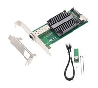 Ouitble 10 GB SFP+ Tarjeta de red Ethernet M.2 a 10 GB B+ M Llave 82599en -1 Single SFP+ Servidor de Control Industrial Tarjeta NIC para Winds 7/8/10