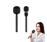 Ouitble Adaptador de Micrófono de Mano para Mic 1/2, Adaptador de Micrófono de Entrevista Wireless Go II con Protección Pop de Espuma para M1/C1/150/G1/A2