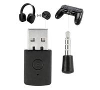 Ouitble Bluetooth 5.1 USB Audio Adaptador para PS 4, USB 2.0 Bluetooth Dongle Receptores y Transmisores para Auriculares Inalámbricos, Plug & Play