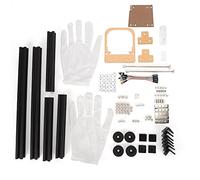 Ouitble DIY Open Frame ITX Caja de computadora Chasis de aleación de Aluminio con excelente disipación de Calor para constructores de PC Negro S Tamaño 315x210x154mm