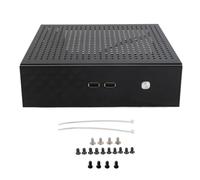 Ouitble Estuche para computadora Mini ITX Estuche Compacto para PC de Escritorio con excelente disipación de Calor Material SECC Resistente para computadoras de Video domésticas Ne