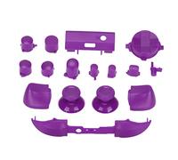 Ouitble Full Game Controller Button Set Replacement Handles Accessories Kits Durable ABS Material for Series X and Series S Game Controllers (Púrpura)