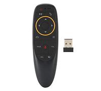 Ouitble G10 Negro Control Remoto por Voz 2.4G Air Mouse Mini Teclado Inalámbrico con Giroscopio para Smart TV Android Box PC Proyector Cine en Casa ABS Silicona 61g